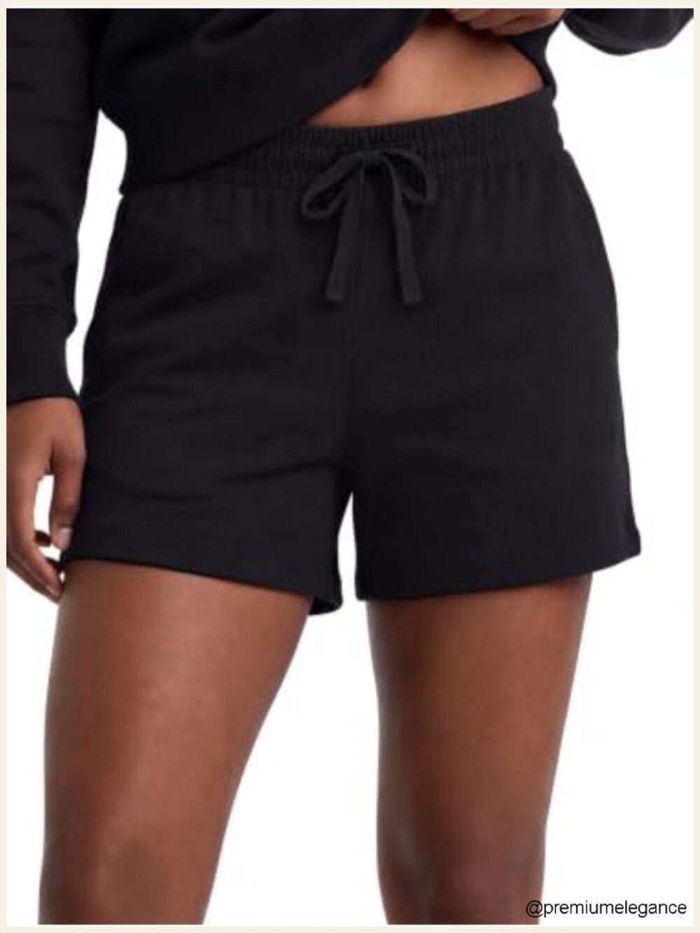 Women's 4" Lounge Shorts Slim Fit Cotton Drawstring